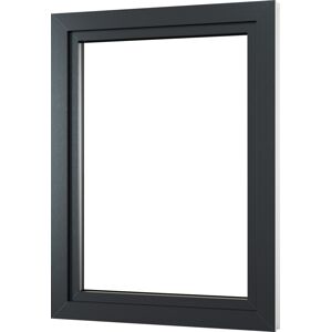 Okno plastové VIVA LINE bílé/antracit pravé 1 200 × 1 200 mm
