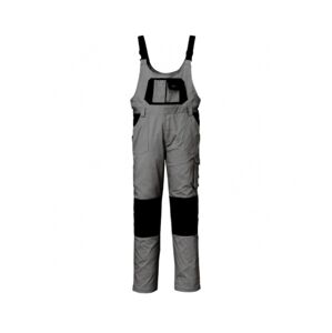 ISSA STRETCH 8735 Kalhoty s laclem šedá/černá XL