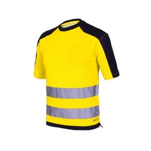 ISSA 08186 Tričko reflexní žlutá/modrá XXL