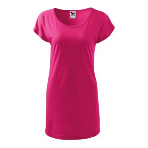 MALFINI LOVE Dámské triko/šaty růžová XS