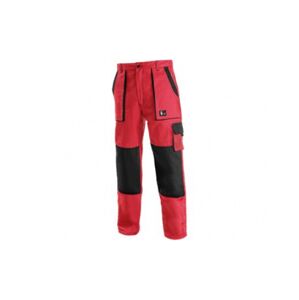 CXS LUXY JOSEF pánské Kalhoty pracovní do pasu do pasu červená/černá 62