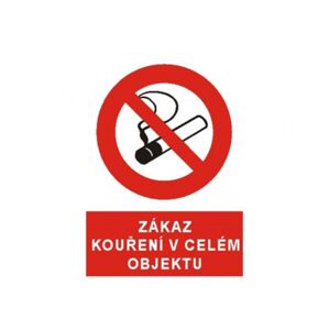 Bezpečnostní značky 4203 A5 fólie Zákaz kouření v celém objektu