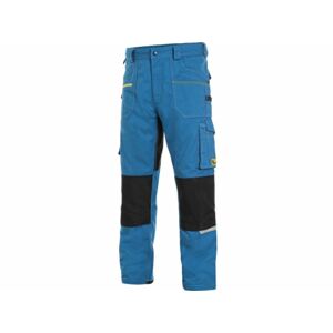CXS STRETCH pánské Kalhoty pracovní do pasu středně modrá/černá 58