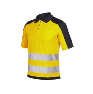 ISSA POLO 08190 Tričko reflexní žlutá/modrá XL
