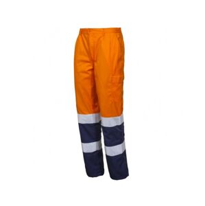 ISSA oranžová/modrá XL LIGHT 8438 oranžová/modrá XL Kalhoty do pasu reflexní oranžová/modrá XL oranžová/modrá XL