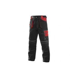 CXS ORION TEODOR pánské Kalhoty pracovní do pasu černá/červená 64