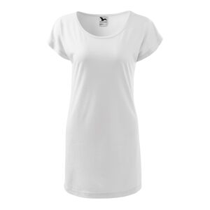 MALFINI LOVE Dámské triko/šaty bílá M