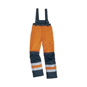 DeltaPlus FARGO HV Kalhoty reflexní oranžová/námořnická modrá L