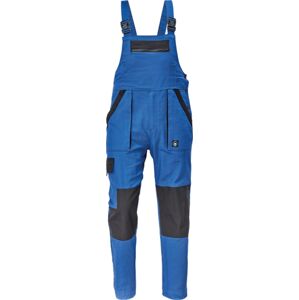 Cerva MAX NEO Kalhoty pracovní s laclem středně modrá/černá 44