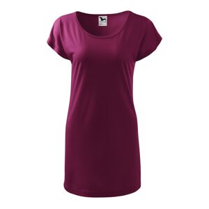 MALFINI LOVE Dámské triko/šaty vínová XL