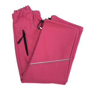SANTI Kalhoty dětské softshellové růžová 152