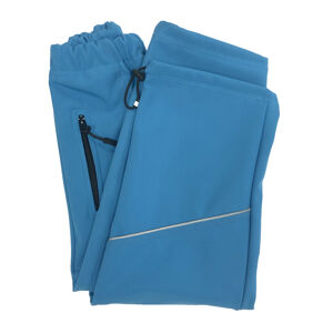 SANTI Kalhoty dětské softshellové modrá 164