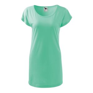 MALFINI LOVE Dámské triko/šaty světle zelená  S