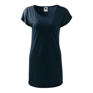 MALFINI LOVE Dámské triko/šaty tmavě modrá XL