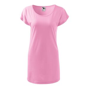 MALFINI LOVE Dámské triko/šaty světle růžová M