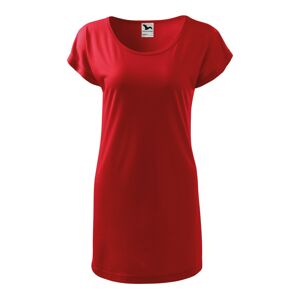 MALFINI LOVE Dámské triko/šaty červená XS