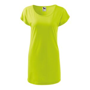 MALFINI LOVE Dámské triko/šaty žlutozelená S